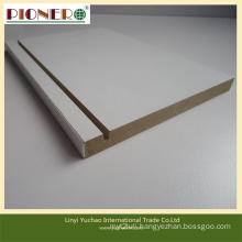 Hot Sale White Groove Melamine MDF Board for Office Desk